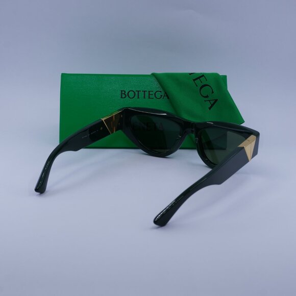 Bottega Veneta BV1176S 007 Sunglasses Green Cat Eye Frame, Green Lenses - Picture 11 of 11